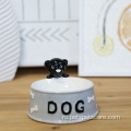 Пользовательский логотип Printed Ceramic Pet Seard Dog Bowl